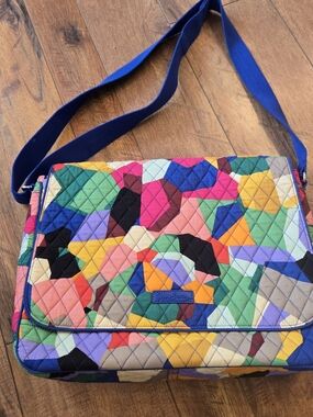 Vera Bradley Quilted Multi-Color Geo Patchwork Shoulder Bag